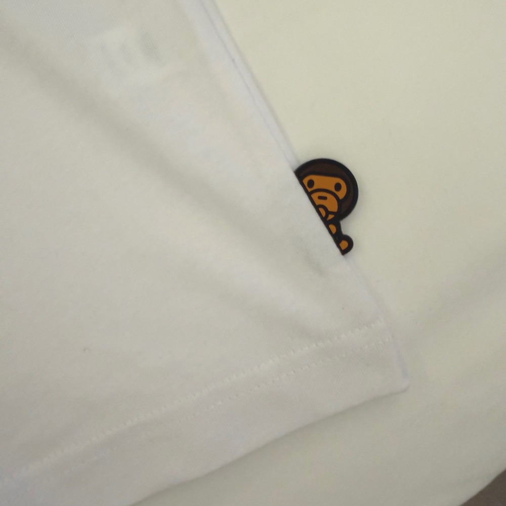 NWT A Bathing Ape BAPE Baby Milo Store White Camo Graphic T-Shirt Mens Large - Picture 6 of 10